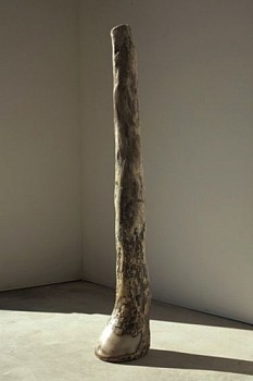 Work: Glass Hoof, 2009 hand blown glass & marble mix 53 x 9 x 7 inches ROSEN262