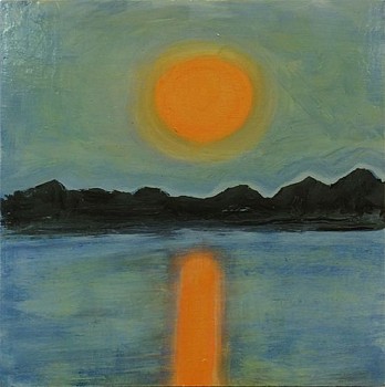 Work: Untitled, 2015 oil on panel 6 x 6 inches lyn622