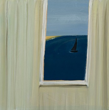 Work: Window on Sail, 2015 oil on panel 18 x 18 inches lyn618