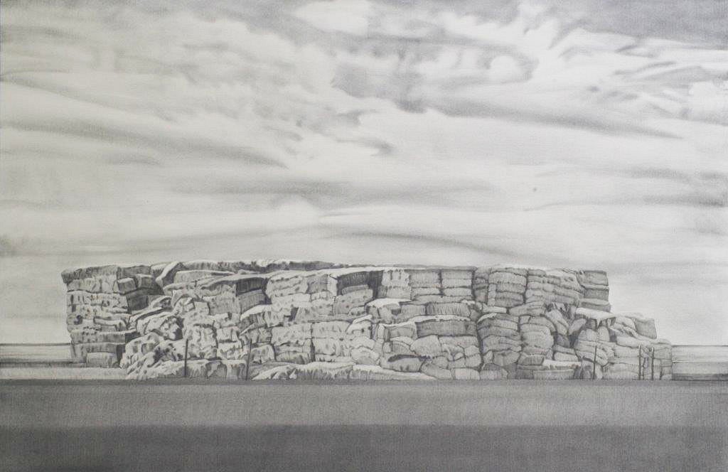 Clay Wagstaff
Stack No. 2, 2015
WAG323
graphite on paper, 32 x 48 inches