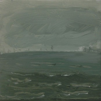 Work: Misty Skyline, 2016 oil on panel 10 x 10 inches lyn640