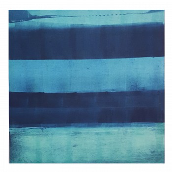 Karen J. Revis - Heroes, 2016 monoprint 20 x 20 inch image / 30 x 29.5 inch paper REV336