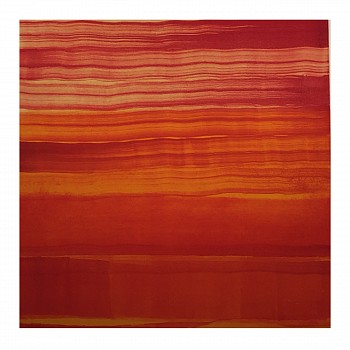 Karen J. Revis - Heatwave, 2017 monoprint 20 x 20 inch image / 30 x 29.5 inch paper REV350