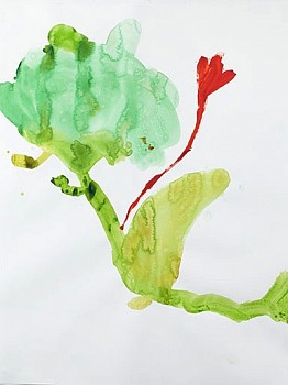 Work:&nbsp;Patricia Iglesias (LA) Florecen 17, 2015 mixed media on paper 50 x 39 inches IGLE056