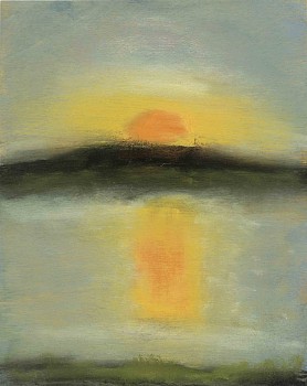 Kathryn Lynch (LA) -&nbsp;Sun Study 2, 2017 oil on board 10 x 8 inches lyn700