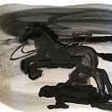 Suzy Spence, Death by Black Horse II
2017, flashe on paper
