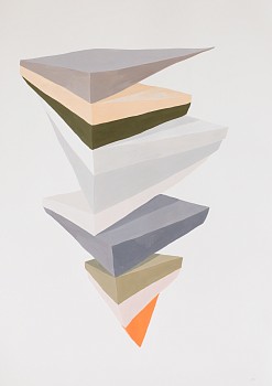 Work:&nbsp;Jen Wink Hays Fiske, 2017 gouache on 300lb lanaquarelle paper 60 x 41.5 inches JWH037