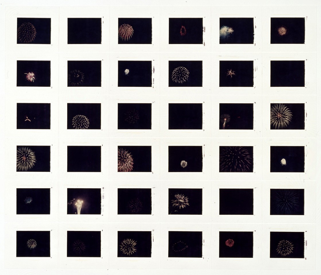 John Huggins
Fireworks, July 4th, 2006
HUGG129
polaroid transfer, 36 x 42 inch image/ 49 x 43 inches framed