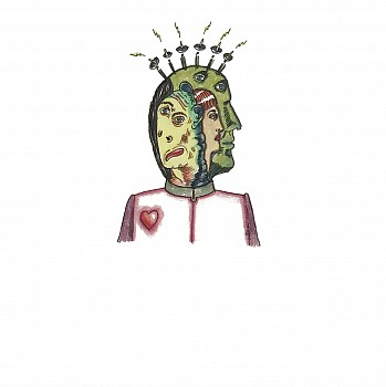 Eric Lebofsky -&nbsp;Untitled, 2018 colored pencil on paper 10 x 10 inches LEB137