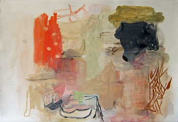 Deborah Dancy -&nbsp;Rapunzel's Wheel of Fortune, 2010 gouache on paper 22 x 30 inches MUIR096