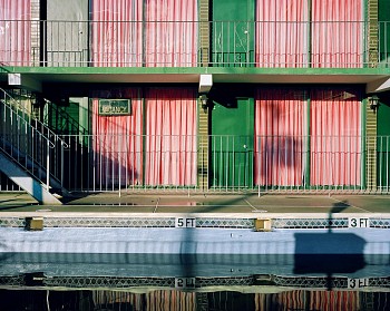 Tyler Haughey (LA) - Grecian Gardens Motel, 2016 archival pigment print 32 x 40 inches, edition of 12 / 40 x 50 inches, edition of 9 / 56 x 70 inches, edition of 5 HAUGH007