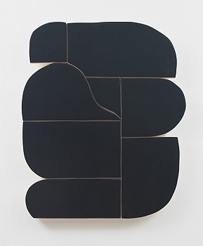 Work:&nbsp;Andrew Zimmerman Rescue Green, 2019 Automotive paint on wood 53 x 43 x 2 inches ZIM647