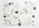 Susan Graham, Floating Landscape with Tornados
2019, chine colle paper cut out, drypoint etching, and ukiyo-e woodblck print on cotton paper