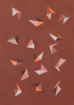 Work:&nbsp;Jen Wink Hays Evening, 2019 gouache on paper 60 x 42 in. JWH086