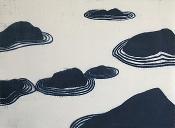 Isabel Bigelow - Lost Islands, 2019 monoprint 22 x 30 inches BIG1890