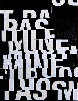 Cecil Touchon (LA) -&nbsp;fs3441ct13, 2013 collage on paper 6 x 4 inches TOUCH2374