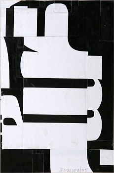 Cecil Touchon (LA) -&nbsp;fs2110ct05, 2005 collage on paper 9 x 6 inches TOUCH2369