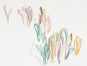 Work: Agnes Barley Vertical Gardens, 2005 acrylic on paper 38 x 50 inches BARL746