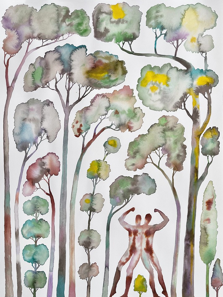 Bryan Rogers (LA)
In the Woods, 2021
ROG010
ink and watercolor on paper, 24 x 18 inches