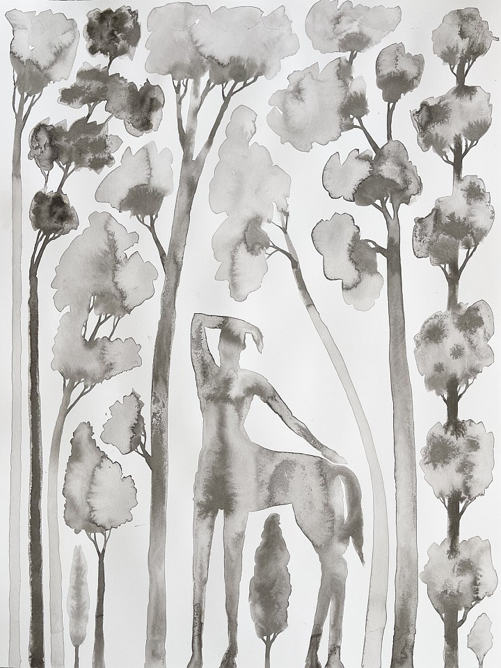 Bryan Rogers (LA)
In the Woods, 2021
ROG005
ink on paper, 24 x 18 inches