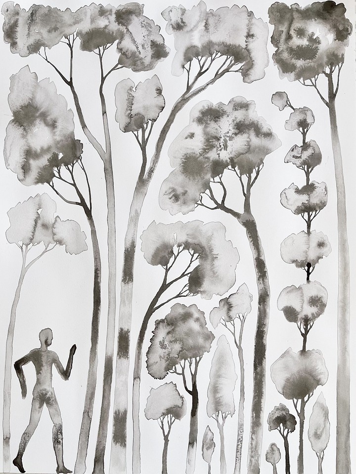 Bryan Rogers (LA)
In the Woods, 2021
ROG002
ink on paper, 24 x 18 inches