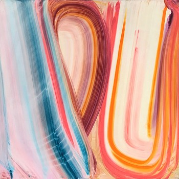 Work: Fran O&#039;Neill humming, 2018 oil on canvas 24 x 24 inches ONEI072