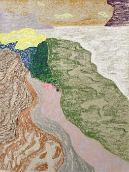 Vinna Begin (LA) - Untitled, 2021 oil on paper 12 x 9 inches BEG010