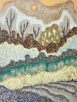 Vinna Begin (LA) - Untitled, 2021 oil on paper 12 x 9 inches BEG009