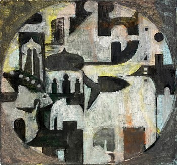 Work:&nbsp;Gnosis, 2012 oil on linen 14 x 15 inches KAO019