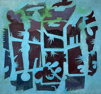 Work:&nbsp;Dawn, 2015 oil on linen over panel 14 x 15 inches / 17 1/2 x 18 1/2 inch frame KAO024