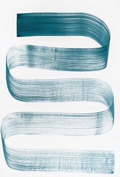 Agnes Barley (LA) -&nbsp;Continuous Stroke, 2021 acrylic on paper 44 x 30 inches BARL776