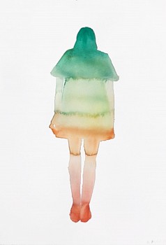 Kim McCarty (LA) - Anonymous 10, 2016 watercolor on paper 22 x 15 inches MCCAR089