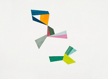 Agnes Barley (LA) -&nbsp;Untitled Collage (Birds & Spores) 6, 2013 acrylic on cut paper 22 x 30 inches BARL052