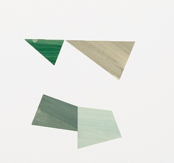 Agnes Barley (LA) -&nbsp;Untitled Collage (Deconstructed Waves) 5, 2013 acrylic on cut paper 15 x 16 inches/ 17 x 18 inches framed BARL013