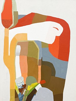 Work: Jen Wink Hays I'll Fold, 2021 oil on canvas 30 x 36 inches / 31 1/2 x 37 1/2 inch frame JWH110