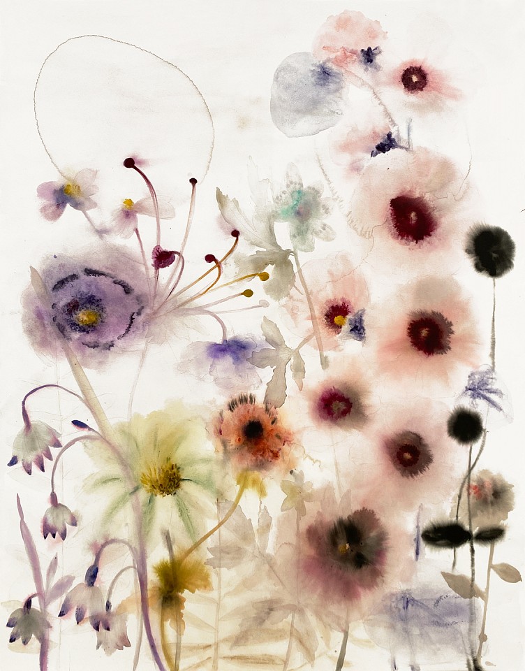 Lourdes Sanchez
Hollyhock, Anemones, 2021
SANCH946
ink, watercolor and pencil on paper, 55 1/4 x 43 1/2 inches / 60 1/4 x 48 inch frame