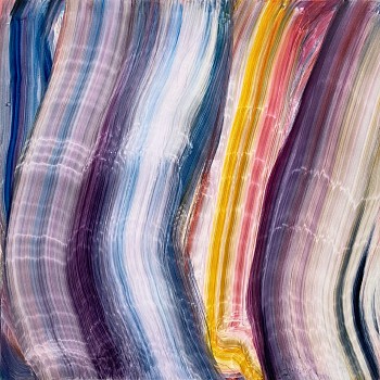 Work: Fran O&#039;Neill gliding towards, 2021 oil on canvas 40 x 40 inches ONEI085