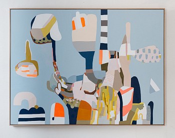 Work: Forecaster's Dilemma, 2021 oil on canvas 61 x 81 inches JWH124