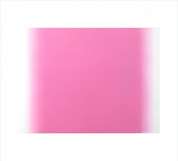 Betty Merken - Illumination, Raspberry 06-16-06, 2016 monotype on rives bfk paper 27.5 x 30.25 inch paper / 18 x 24 inch image MER903