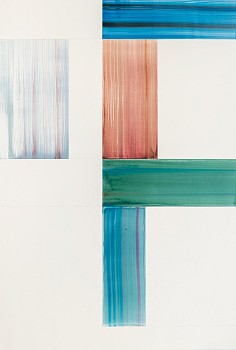 Agnes Barley (LA) -&nbsp;Constructed Strokes, 2020 acrylic on paper 44 x 30 inches BARL661