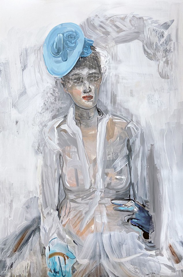 Suzy Spence
Woman in White, 2020
SPENC318
acrylic on paper mounted on panel, 44 1/2 x 30 inches