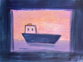 Kathryn Lynch -&nbsp;Untitled, 2022 monoprint 22 x 30 inches lyn913