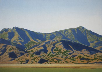 Clay Wagstaff (LA) - Mountain no. 13, 2022 oil on panel 17 x 24 inches WAG387