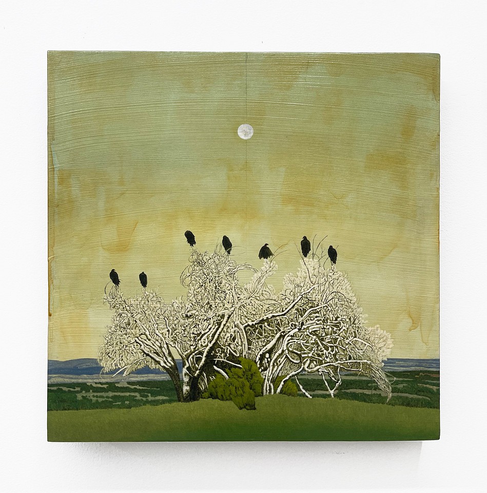 Clay Wagstaff
Moon no. 14, 2022
WAG381
oil on panel, 24 x 24 inches