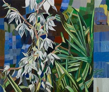 Work: Jay Stern Yucca on 29th Avenue, 2022 oil on panel 20 x 23 1/2 inches STERN001
