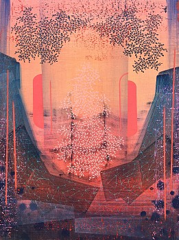 Work: Gabe Brown Blaze, 2022 oil on panel 24 x 18 inches BROW152