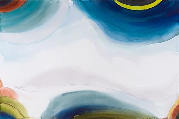 Shawn Dulaney (LA) - Geography X, 2022 watercolor on paper 40 x 60 inches DULAN1150