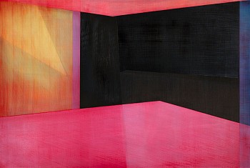 Work:&nbsp;Inclination, 2022 oil on panel 40 x 60 inches SCHAE119