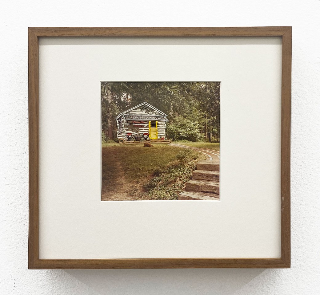 Randi Malkin Steinberger
Cabin
Stein351
vintage photograph and thread, 5 x 5 inches image / 9 1/2 x 10 1/4 inches framed