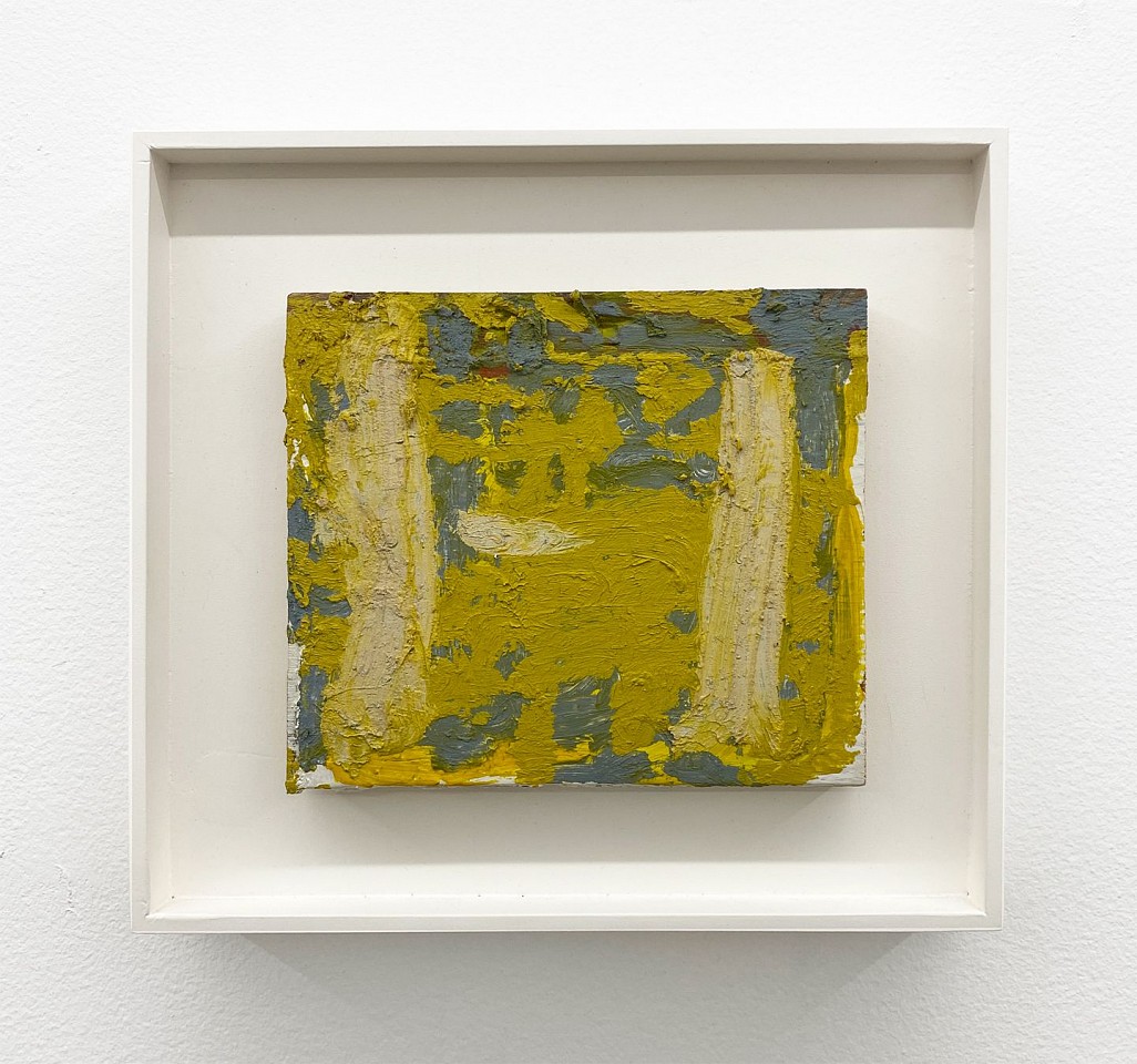 Sean Noonan
Seto Sea, 2020
noon002
oil on found wood, lacquered oak frame, 10 3/4 x 11 3/4 inches framed